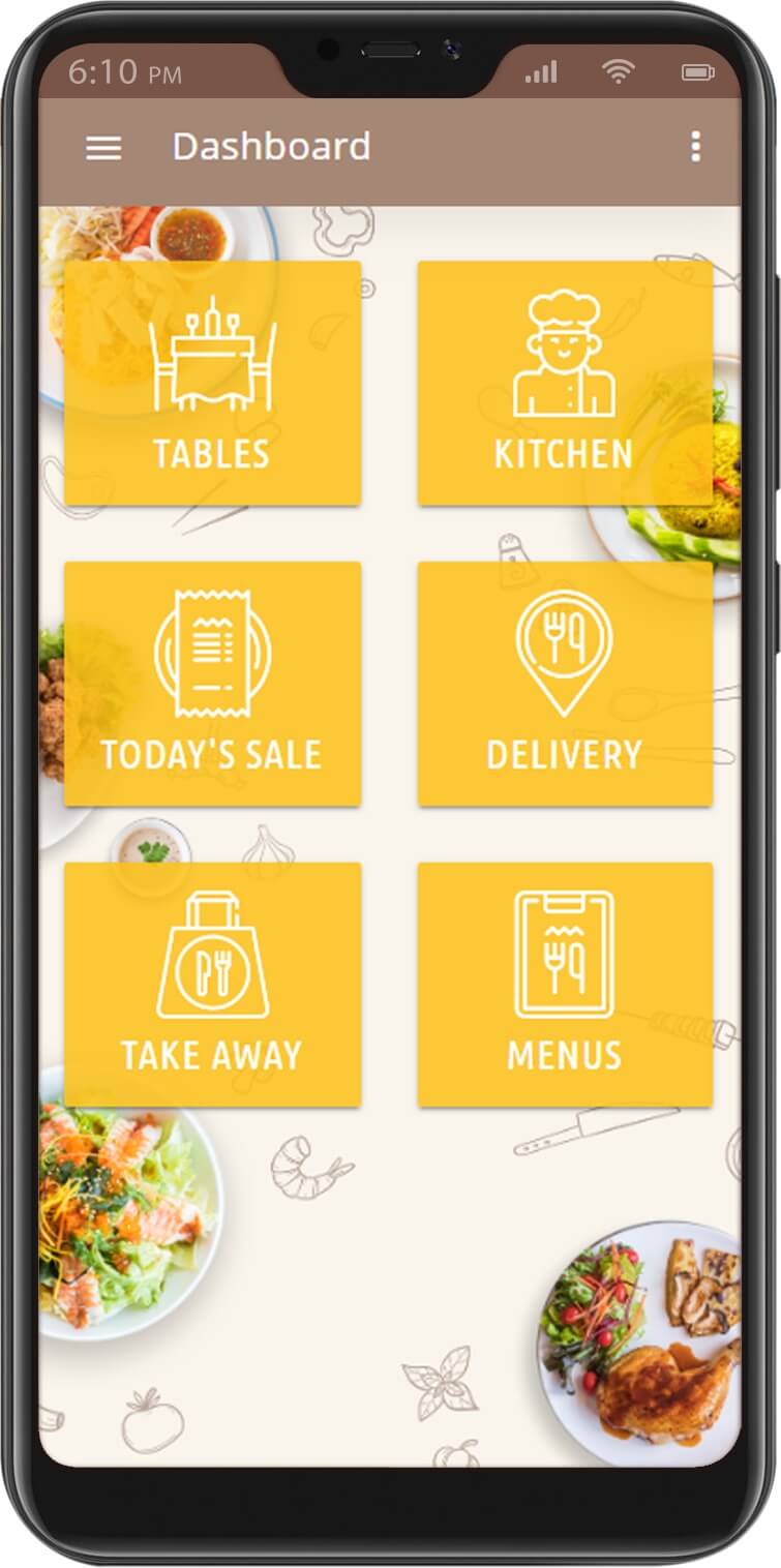 Eatery Restaurant Management System Mobile Dashboard